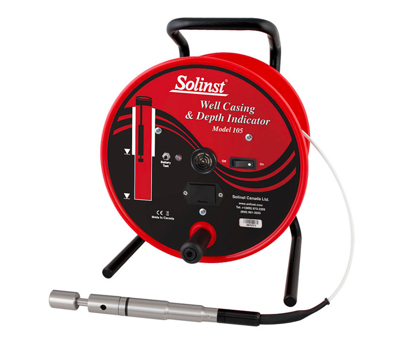 Solinst - Freatimetro-Solinst-105-con-sensore-per-rivestimento-metallico-e-fondo-pozzo