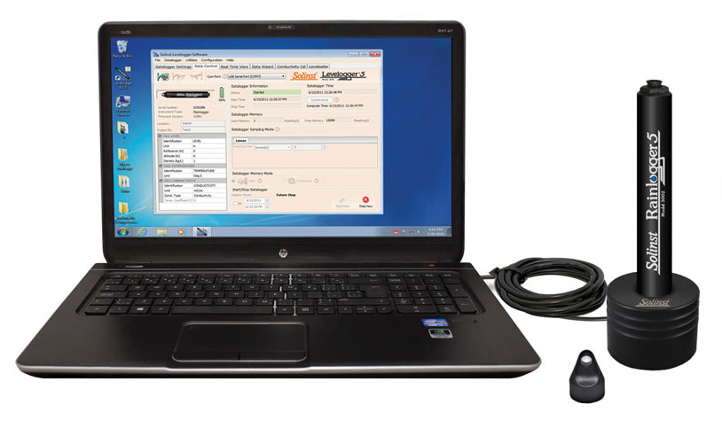 3002 Rainlogger scarico dati pluviometrici