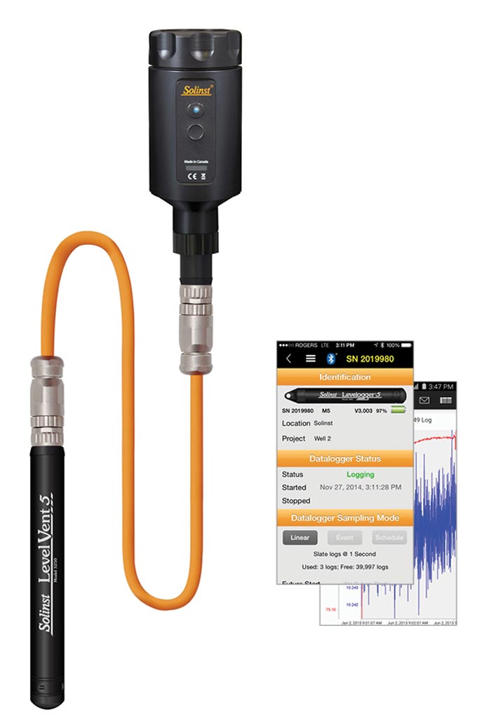 Levelvent App Interface Bluetooth