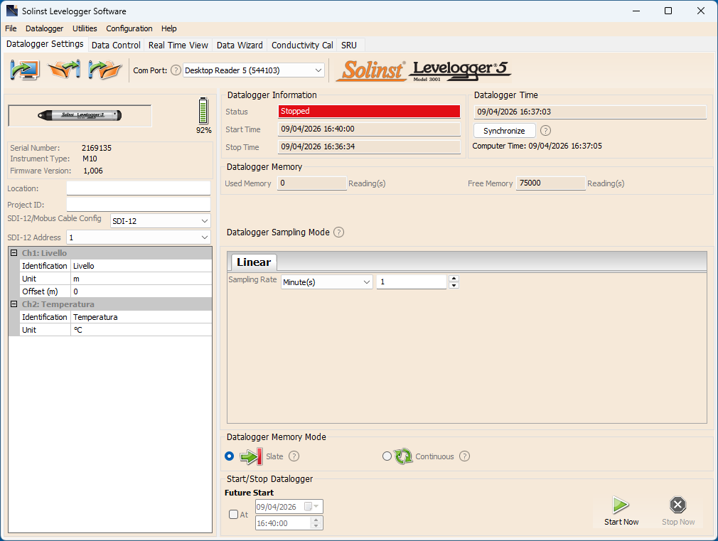 Solinst Levelogger Software Levelogger Junior